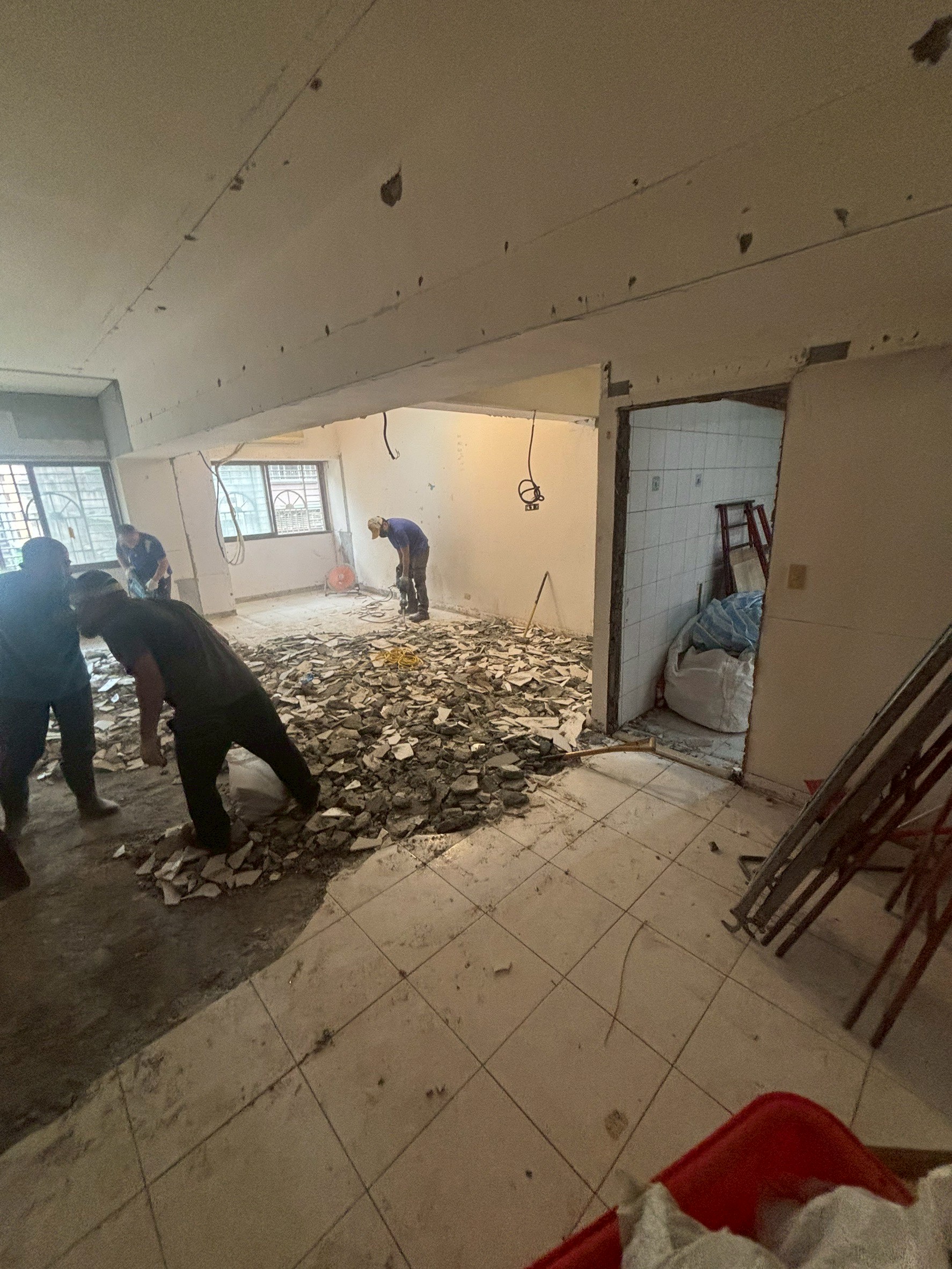 新莊幸福路拆除工程01 施工紀錄