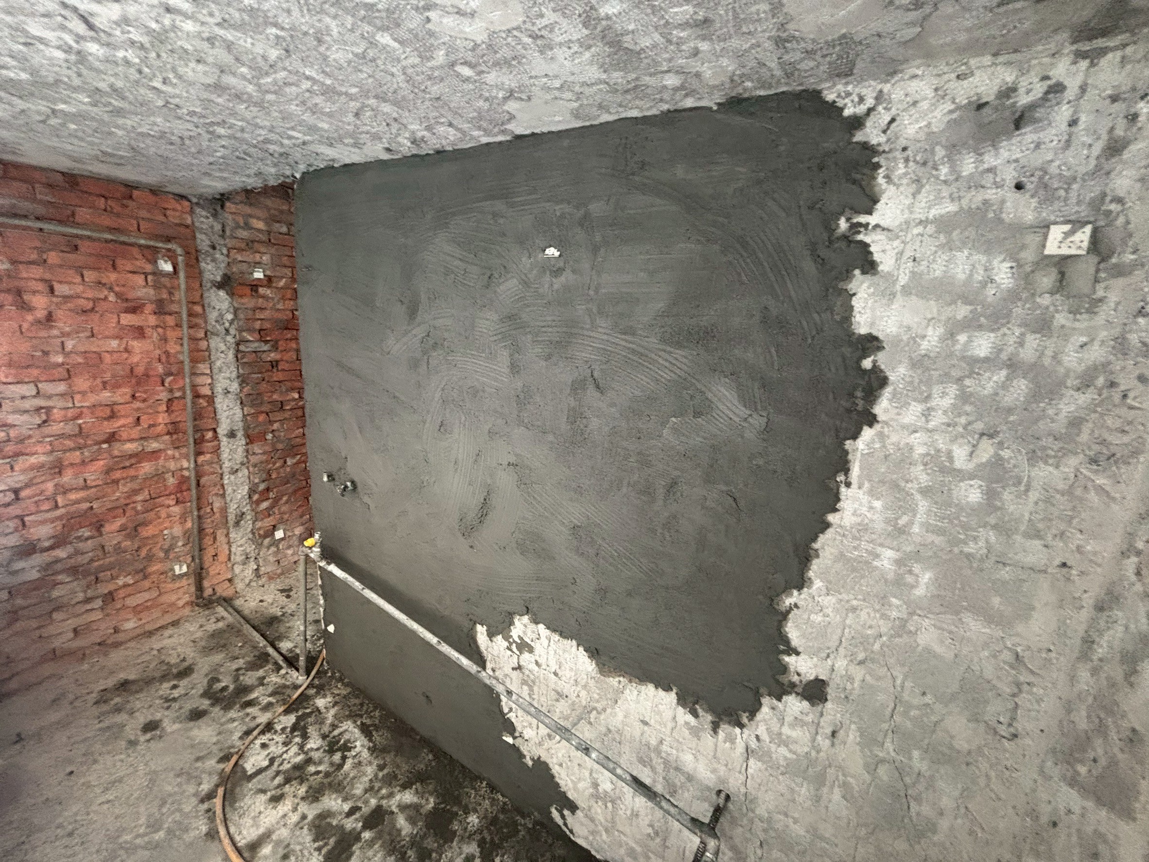 新莊幸福路重作格局立牆砌磚泥作03 施工紀錄