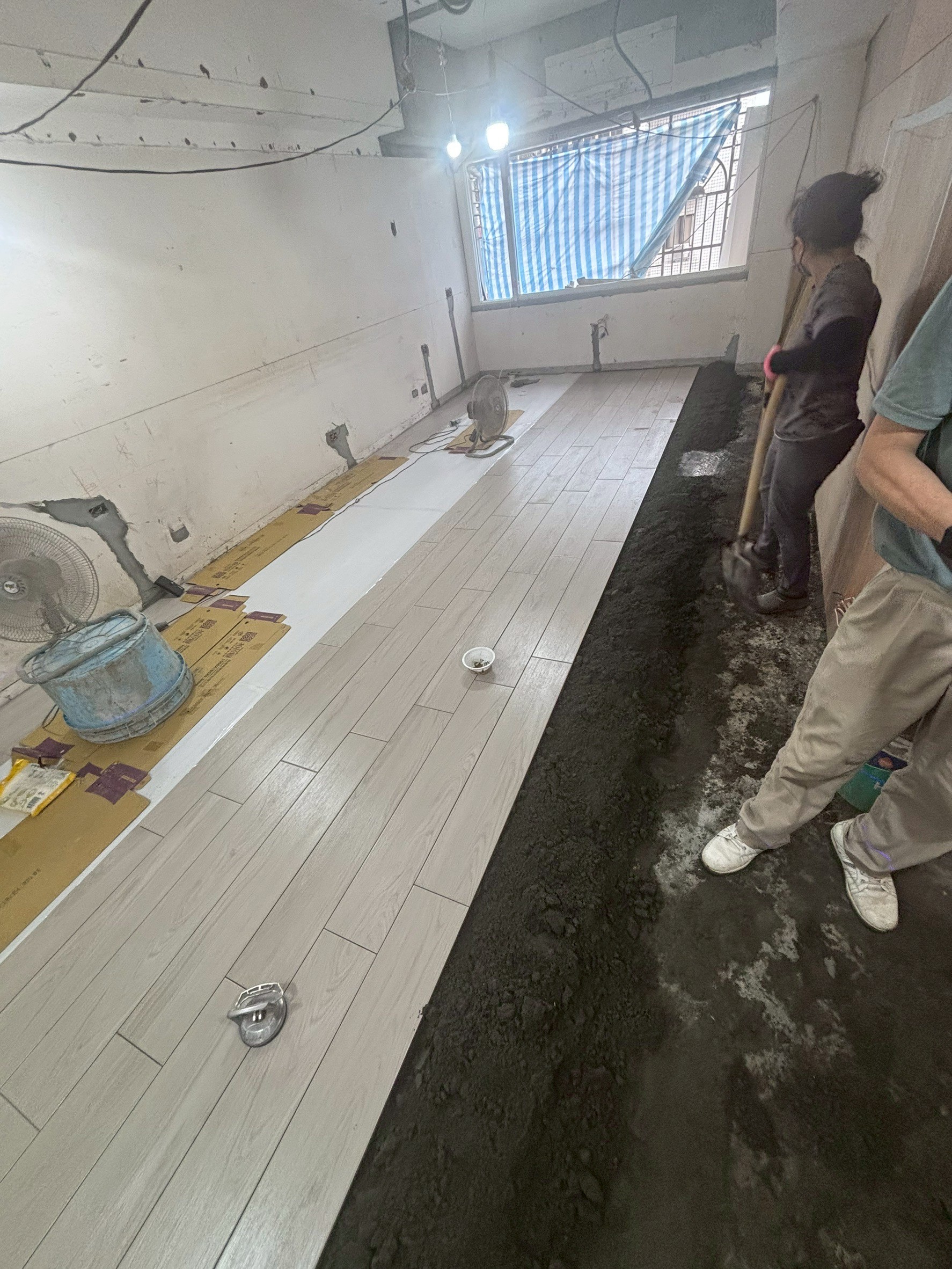 新莊幸福路泥作地磚03 施工紀錄