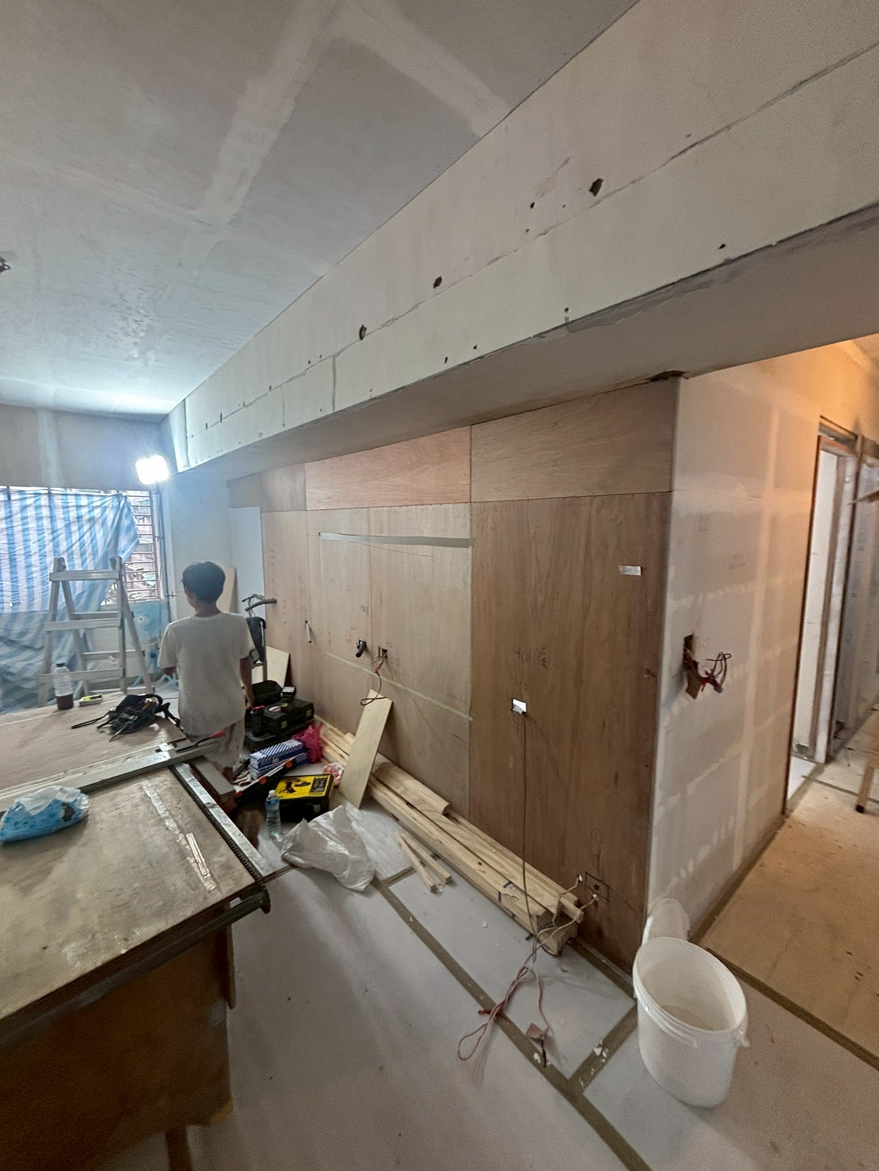 新莊幸福路大廳木作 施工紀錄