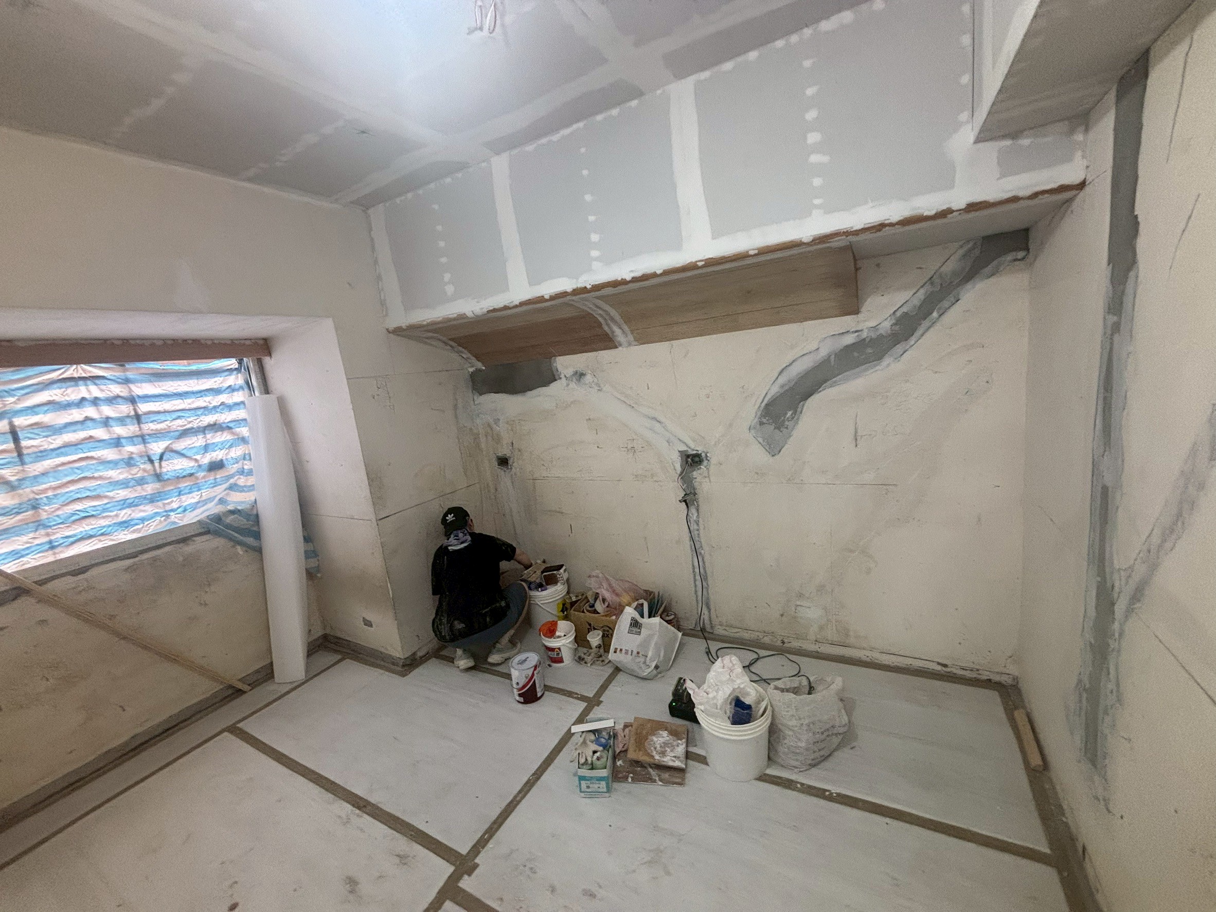 新莊幸福路第一道油漆 施工紀錄