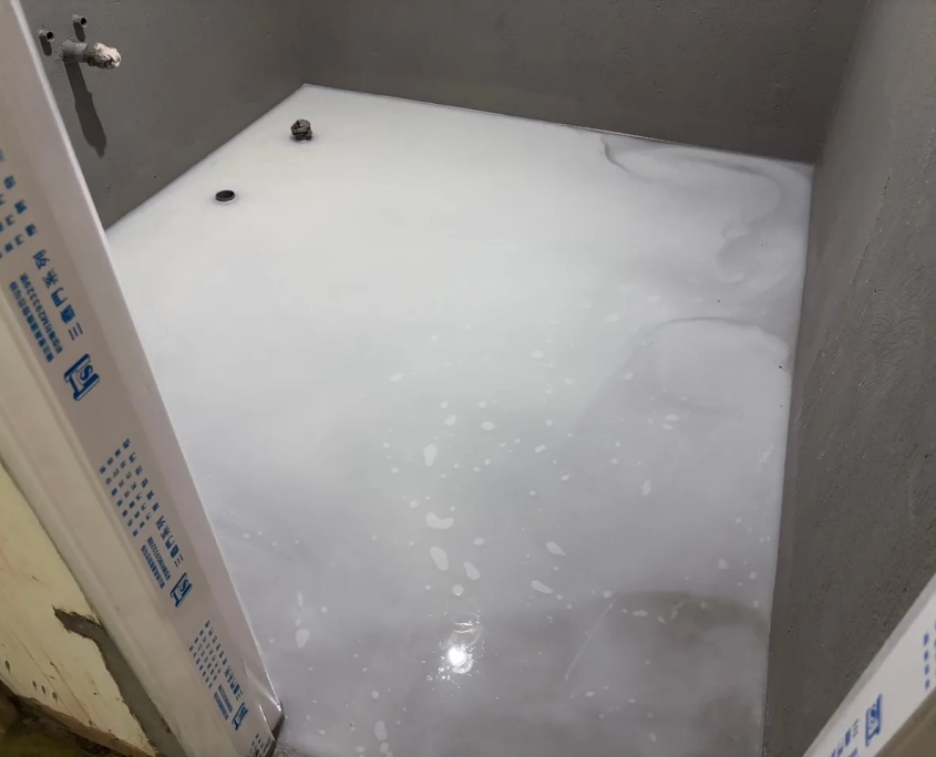文山辛亥老屋翻新:浴室放水試水