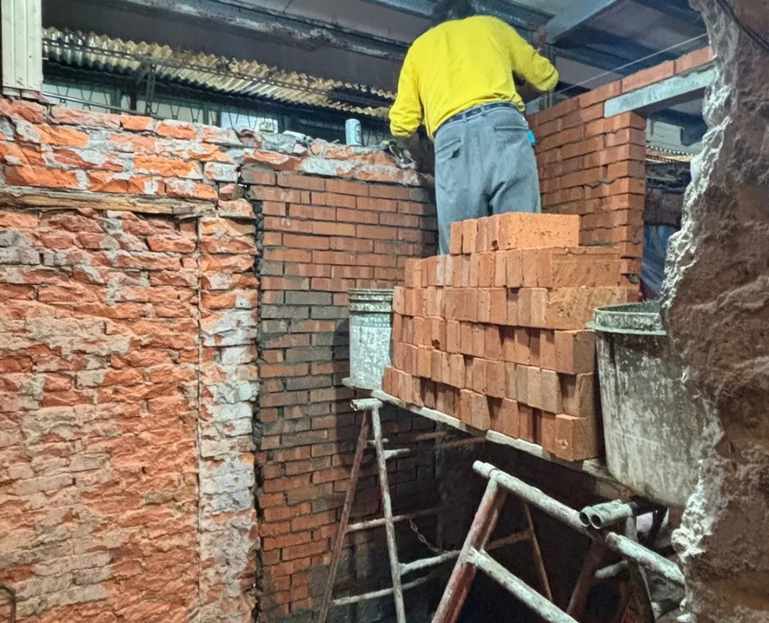 中山合江老屋翻新 03/06 工程專員巡場紀錄:泥作砌磚