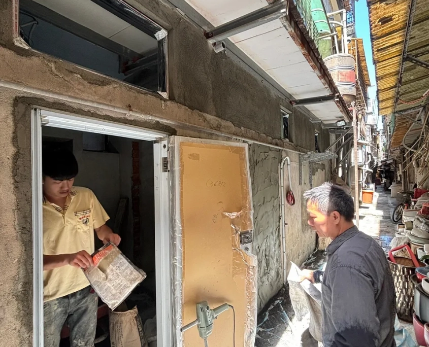 中山合江老屋翻新 05/09 工程專員巡場紀錄:泥作與冷氣現場協調