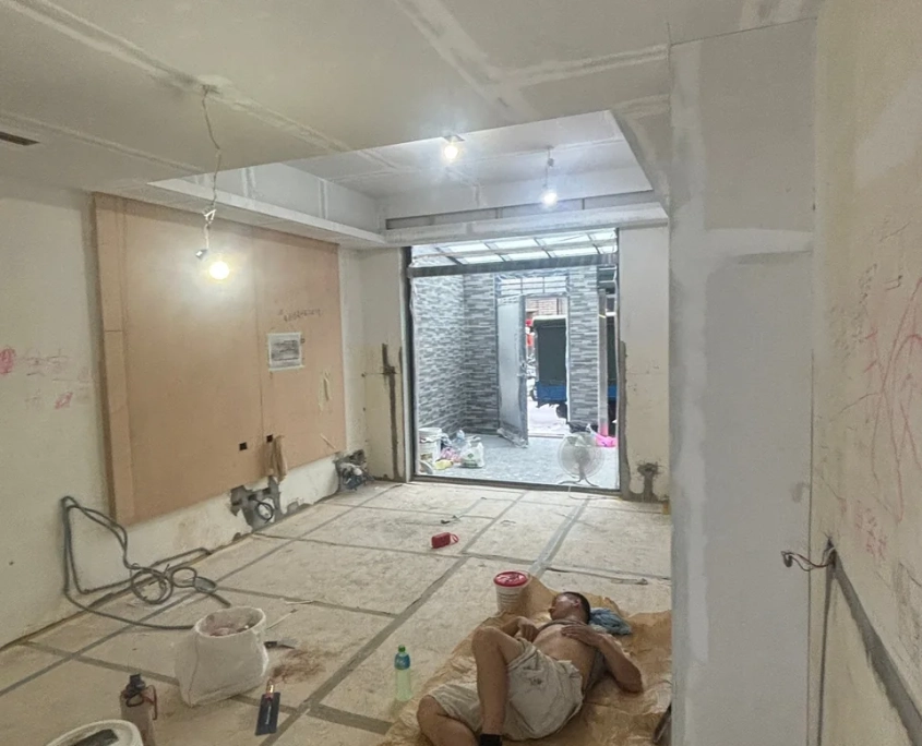 中山合江老屋翻新 07/18 工程專員巡場紀錄:補土