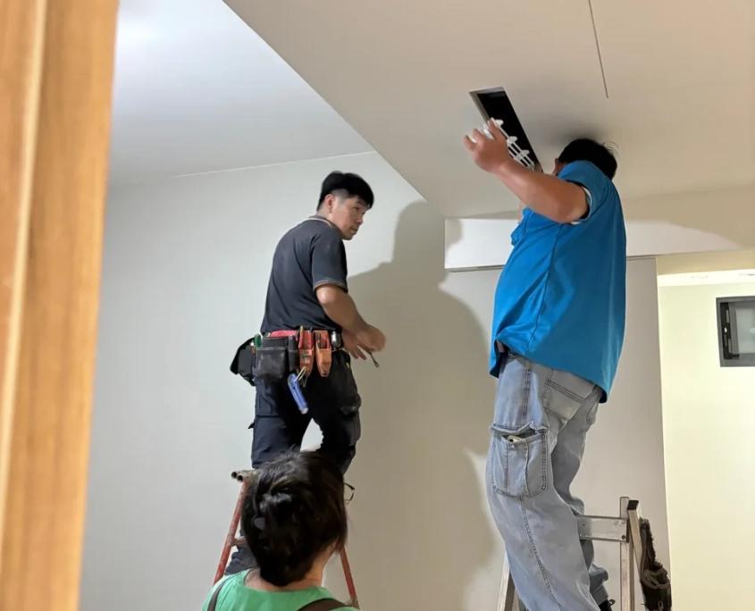 中山合江老屋翻新 08/05 工程專員巡場紀錄:水電二次進場