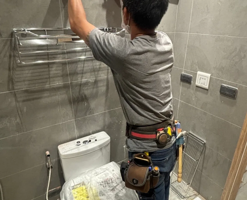 中山合江老屋翻新 08/06 工程專員巡場紀錄:設備安裝